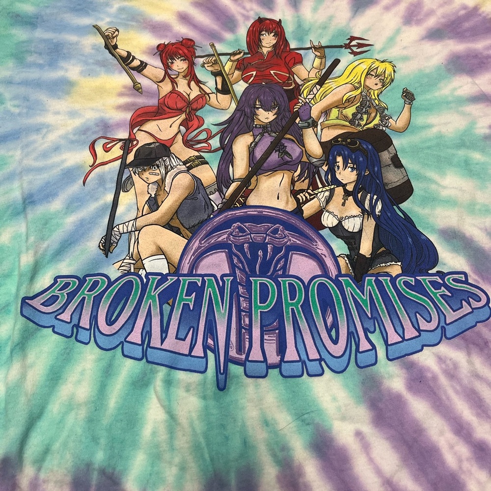 Broken Promises Tie-Dye Graphic Tee - Picture 2 of 6